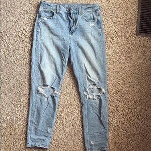 American Eagle Outfitters Light Blue Denim Mom Jeans
